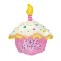 Pink Birthday Cake Balloon