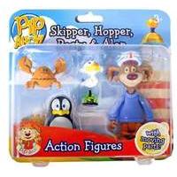 Pip Ahoy! Skipper Hopper Pasty and Alan Action Figures