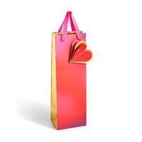 pink gold bottle bag