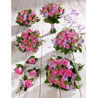 pink lilac rose freesia wedding flowers collection 3