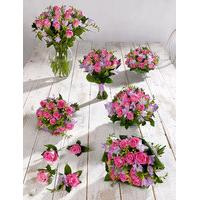 pink lilac rose freesia wedding flowers collection 4