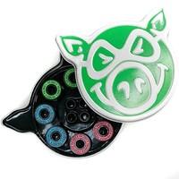 Pig Skateboard Bearings - Neon Abec 5 (Pack of 8)