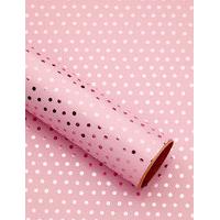 Pink Polka Dot 1.5 Meter Roll Wrapping Paper