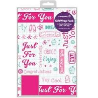 Pink Adventure Land Gift Wrap