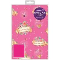 Pink Birthday Girl Gift Wrap