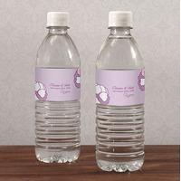 pinwheel poppy water bottle label