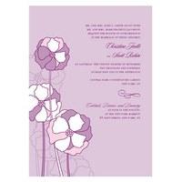 pinwheel poppy invitation