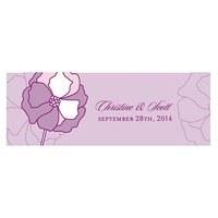 pinwheel poppy small rectangular tag