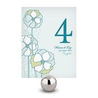 Pinwheel Poppy Table Number