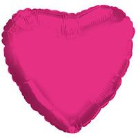 pink metallic heart foil balloon