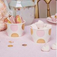 Pink & Gold Polka Dot Sweetie Tubs