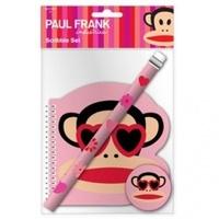 Pink Paul Frank Scribble Set