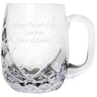 pint crystal round tankard customised