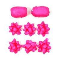 pink neon bow and ribbon 8 pack