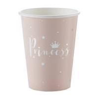 Pink Princess Paper Cups 8 Pack