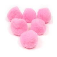 Pink Pompoms 5cm 6 Pack