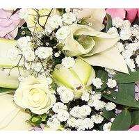 Pink and White Wreath