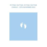 Pitter Patter | Personalised New Baby Card