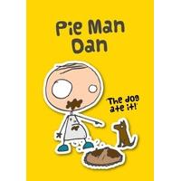 Pie Man - Cartoon Personalised Card
