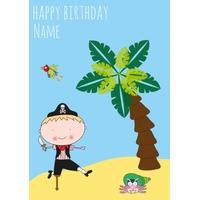 pirate birthday card om1027