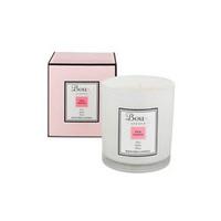 Pink taffeta scented candle