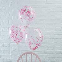 Pick and Mix Pink Confetti Party Balloons