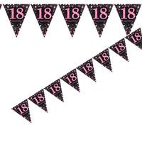 Pink Celebration Foil Flag Banner 18