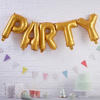 Pick and Mix Gold Party Balloon Bunting