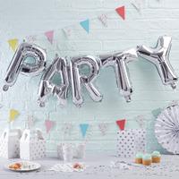 Pick and Mix Silver Party Balloon Bunting