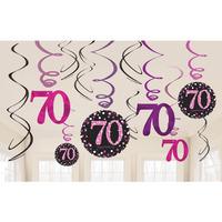 pink celebration ceiling decorations 70