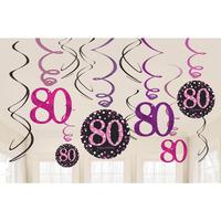 Pink Celebration Ceiling Decorations 80