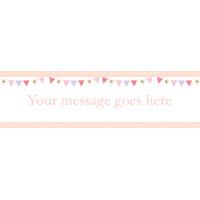 Pink Bunting Personalised Banner