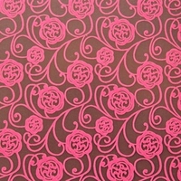 Pink rose, chocolate transfer sheets x2