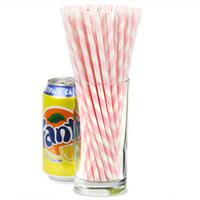 pink n mix pink striped paper straws 8inch pack of 30