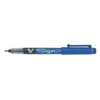 Pilot Sign Pen Liquid Ink Soft Medium 2.0mm Tip 0.6mm Line (Blue) Pack of 12