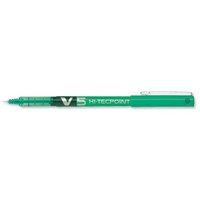 Pilot V5 Rollerball Pen Needle Tip 0.5mm Line 0.3mm (Green) Pack of 12