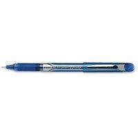 Pilot V7 Rollerball Pen Rubber Grip Needle Point 0.7mm Tip 0.4mm Line (Blue) Pack of 12 Pens