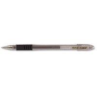 Pilot G-107 Grip Gel Rollerball Pen Fine 0.7mm Tip 0.4mm Line (Black) Pack of 12 Pens