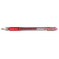 Pilot G-107 Grip Gel Rollerball Pen Fine 0.7mm Tip 0.4mm Line (Red) Pack of 12 Pens