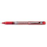 Pilot V5 Rollerball Pen Rubber Grip Needle Point 0.5mm Tip 0.3mm Line (Red) Pack of 12 Pens
