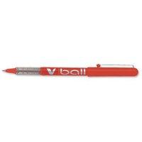 Pilot VB5 Rollerball Pen 0.5mm Tip 0.3mm Line (Red) Pack of 12 Pens