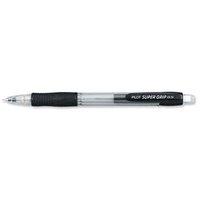 Pilot Super Grip Mechanical Pencil with Cushion Grip 0.5mm Lead (Black/Clear) Pack of 12 Pencils