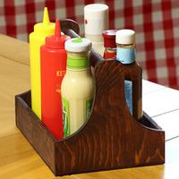 Pine Condiment Caddy 25 x 18 x 18cm (Single)