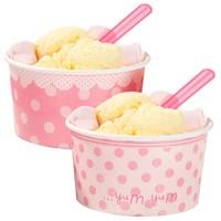 Pink n Mix Ice Cream Tubs and Spoons
