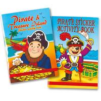 Pirate Treasure Island Sticker Activity Books (Pack of 6)