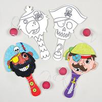 Pirate Colour-in Biff Bats (Pack of 4)