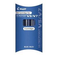 Pilot V5/V7 Cartridge (Blue) Pack of 3