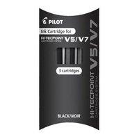 Pilot V5/V7 Cartridge (Black) Pack of 3