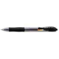 Pilot G210 Gel Rollerball Pen Refillable Medium 1.0mm Tip 0.6mm Line (Black) Pack of 12