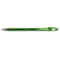 Pilot G107 Gel Ink Pen Ergonomic Grips 0.7mm Tip 0.5mm Line (Green) Pack of 12